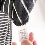 Marine layer  Gemma Stripe Shirt Dress in Black & Taupe Photo 7