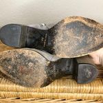 Jeffrey Campbell Slouch Ruched Oiled Gray Suede Block Heel Boots Size 37 Photo 9