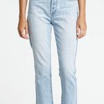 Pistola  Keaton High Rise Slim Straight Button Fly Light Wash Jeans Women’s Sz 24 Photo 0