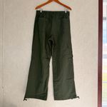Aerie NWT  Women’s Avenue Baggy Cargo Pants Pull On Lightweight in Green Flame L Photo 7