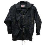 Vintage Ossi Black Skiwear Pullover Hooded Ski Jacket Photo 0