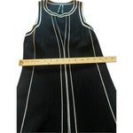 Anthropologie NWT Sleeveless Pointelle Sweater Dress Size MP Black & White Flare Photo 7