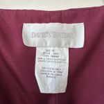 David's Bridal  Strapless‎ Bridesmaid Dress Formal Gown Rhinestone Burgundy 10 Photo 9