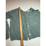 Jessica Simpson  Womens Medium Cardigan Sweater Knit‎ Button Front Blue Photo 3