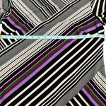 Trina Turk  Merry Striped Shift Dress Retro Mod GoGo 60s‎ Disco 3/4 Sleeve Size S Photo 10