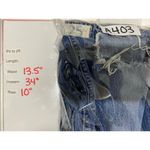 We The Free  High Rise Jeans Sz 25 Distressed Straight Leg Button Fly‎ Denim Photo 7
