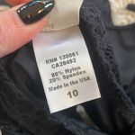 l*space L Black Amazing Lace Crocheted Cut Out One Piece Swimsuit Size 10 Photo 7