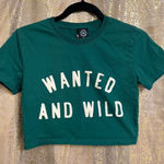 Ringers Western Australia Wanted And Wild Green Cropped T Shirt Small Photo 0