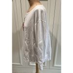 Quacker Factory Quaker Factory Santa Claus Embroidered Christmas Shirt Holiday Party Photo 4