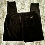 Michael Kors Black Velvet Leggings Jeggings Witchy Goth Dark Academia Pockets Photo 0