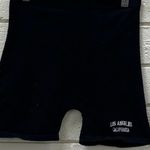Brandy Melville  Los Angeles California Black Biker Shorts one size Photo 6
