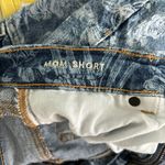 American Eagle Jungle Print Denim Mom Jean Shorts Photo 3