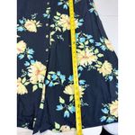 Original Island Sports Floral Sleeveless Button Down Maxi Dress Size 14 Rayon Black Photo 4