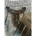BCBGMAXAZRIA NWT BCBG MAXAZRIA Y2K Gray Lambswool Button Cardigan Sweater Medium Deadstock Photo 4