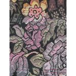 Vintage 90s Tapestry Vest Bold Floral Jacquard Adjustable Back Large Waistcoat Black Photo 7