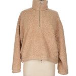 Hollister  Fleece Teddy Semi-Cropped Half Zip Pullover Small Photo 0