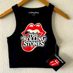 The Rolling Stones  Black Crop Top Photo 0