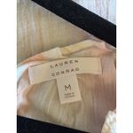 LC Lauren Conrad Lauren Conrad Pink Pleated Striped Gauzy Tie Back Blouse Shirt Top Womens Medium Photo 6