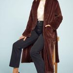 Reformation Coat Hudson Faux Fur Chocolate XS GUC Photo 0