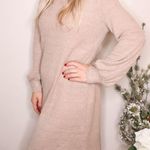 She & Sky Mocha Waffle Long Sleeve Dress Photo 1