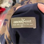 Beautiful olive plum floral silk cold shoulder mini dress Armour Vert whimsigoth Green Size XS Photo 3