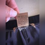 Notations  1X Black Velour Pull-on Wide Leg Elegant Pants Photo 5