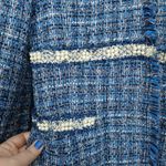 ZARA  Tweed Blazer Women Small Parisian Preppy Luxury Old Money Classic Textured Photo 2