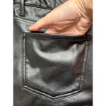 Women's Black Vegan Leather Pleather Pants Size 18 High Rise Boot Cut Photo 10