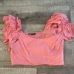 ZARA Crop Top Puff Sleeves Photo 2