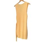 Free People NWT Faux Wrap Mini Sweater Dress Peach Sunrise Womens Size Large NEW Photo 8