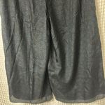 Theory  Silk Fluid Pull On Black Blue Multi Flower Silk Wide Pants Small NWT Photo 2