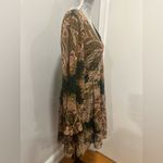 Emma & Michele Sz:10 paisley-print Long Sleeve Holiday Ruffle Mini dress. Photo 2