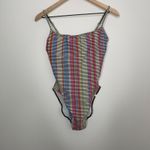 Summersalt The Classic Square Neck One Piece Swimsuit Mod Stripe Size 10 Womens Photo 2