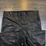 Torrid NWT Pintuck Trouser Boot Faux Leather High Rise Pant Deep Black 26 Tall Photo 1