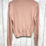 Who What Wear Sweater Women Size Small Light Pink Button Down Cardigan Knit Photo 3
