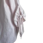 Club Monaco Women Top 4 Light Pink Off The Shoulder Short Tie Sleeve Cotton Photo 7