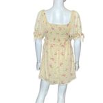 Lush Clothing LUSH Women’s Yellow Pink Floral Mini Dress Sz S Photo 2