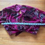 Nasty Gal Velvet Keyhole Crop with Billow Sleeves and ties, Size 4. Photo 1