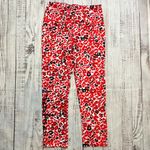 Bebe Red Pink Black and White Floral Capri. Size Medium. EUC Photo 5