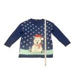 Notations NWT Christmas Holiday Ugly Sweater Womens Blue Polar Bear Snow Size XL Photo 4