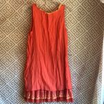 Urban Mango Sleeveless Coral Dress with Lace Detail Orange Size M Photo 2