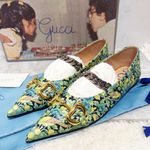 Gucci Authentic x Liberty Brand New in Box Floral Chain Ballet Horsebit Flats Photo 7