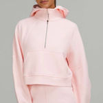 Lululemon Scuba Oversized Half Zip Hoodie Jacket Strawberry Milkshake Size XS S Photo 0