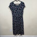 Boden Alda jersey midi dress in Navy Blossom Vine size 10 Regular multicolored Photo 3