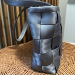 Harveys Y2K Seat Belt Woven Zipper Closure Gray Tote Shoulder Handbag Photo 2