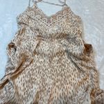 O'Neill Camile Jumpsuit Women's Size Large Viscose Pockets Neutral Lightweight Photo 8