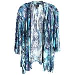 Catherines  Added Dimensions Plus Size 34W 36W‎ Shrug 5X Cardigan Open Blue 1622 Photo 8