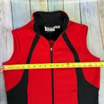Obermeyer  Vest Black Red Ski Womens Small Sleeveless Jacket Zip Up Front Photo 4