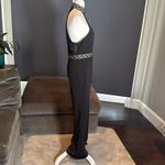 Women’s Black Halter Neck BodyCon Sleeveless Party Jumpsuit Wide Leg Size L NWOT Size L Photo 2
