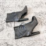 Diane Von Furstenberg  DVF Leather Paden Lace Up Bootie Heel Photo 3